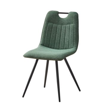 Трапезен стол К-334 зелено/черно  (100.003.0315)