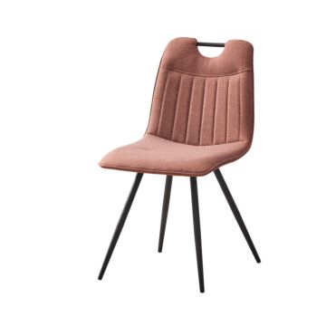 Трапезен стол К-334 оранжево/черно  (100.003.0316)