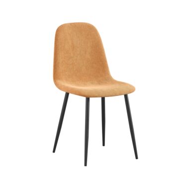 Трапезен стол К-335 оранжево/черно  (100.003.0319)