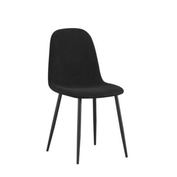 Трапезен стол К-335 черно/черно  (100.003.0317)