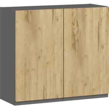 Кухненски шкаф LUSIL B-80/72 графит/златен дъб крафт  (005.002.0011)