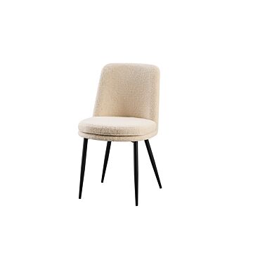 Трапезен стол К-345 бежово/черно  (100.003.0204)