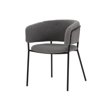 Трапезен стол К-348 сиво/черно  (100.003.0213)