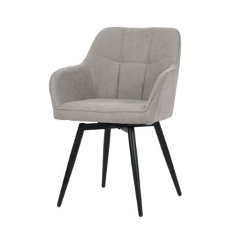 Трапезен стол К-350 светло бежово-сиво/черно  (100.003.0257)