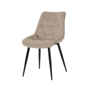 Трапезен стол К-351 бежово/черно  (100.003.0326)