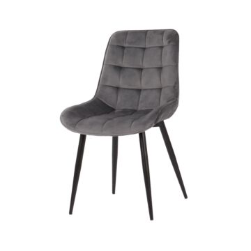 Трапезен стол К-352 сиво/черно  (100.003.0327)