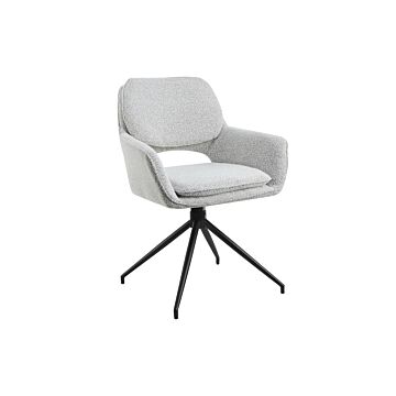 Трапезен стол К-361 светло сиво/черно  (100.003.0351)