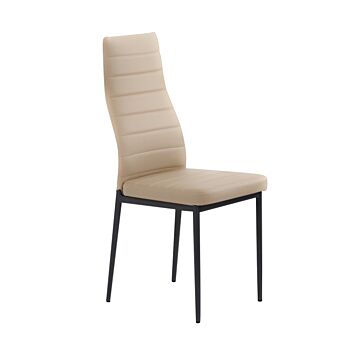 Трапезен стол К-70 бежовo/черно  (100.003.0180)