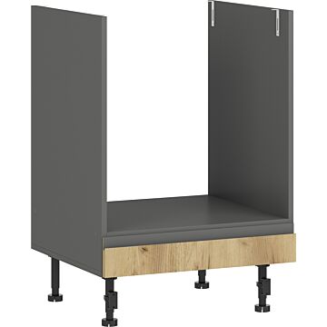 Кухненски шкаф LUSIL H-60/87 ФУРНА графит/златен дъб крафт  (005.002.0053)