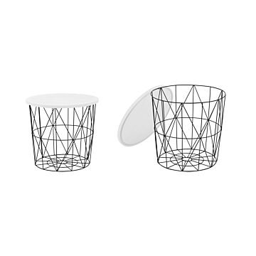 Помощна маса MARIFFA бяло/черно  (100.008.0601)