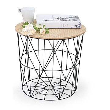 Помощна маса MARIFFA натурално/черно  (100.008.0600)