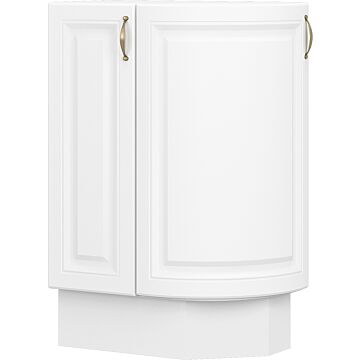Кухненски шкаф долен MICHELLE Н-30/87 ДВ.ЗАОБЛЕН бяло/бяло  (004.103.0008)