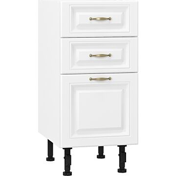 Кухненски шкаф долен MICHELLE Н-40/87 2+1 чекмеджета бяло/бяло  (004.103.0004)