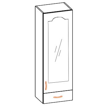 Кухненски шкаф OLA 40В ПМ висока витрина, елша  (089.001.0215)