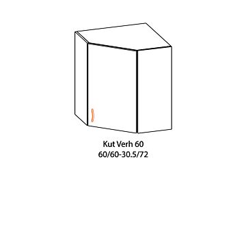 Кухненски шкаф OLA горен 60 КУТ ВЕРХ ъглов, елша  (089.001.0226)