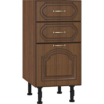 Кухненски шкаф OREH долен Н-40/87 2+1 чекмеджета, орех/орех мускат патина  (004.102.0024)