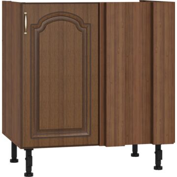 Кухненски шкаф OREH долен Н-80/87 ЪГЛОВ, орех/орех мускат патина  (004.102.0028)