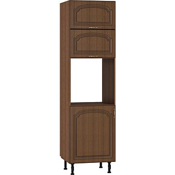 Кухненски шкаф колонен OREH  ШД-60/219 ЗА ФУРНА, орех/орех мускат патина  (004.102.0031)
