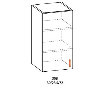 Кухненски шкаф PAULA  30В КУТ, бреза  (089.001.1027)