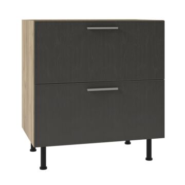 Кухненски шкаф SKY LOFT Т2 Н80/87 2ч.Blumotion златен дъб крафт/сиво  (005.002.3330)