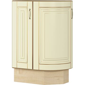 Кухненски шкаф VANILLA Н-30/87 ДВ.ЗАОБЛЕН, клен/златна патина  (004.100.0003)