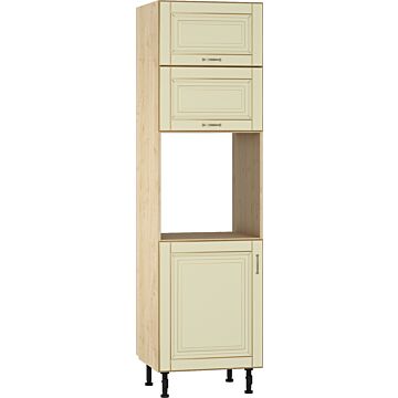 Кухненски шкаф VANILLA ШД 60/219 ЗА ФУРНА, клен/златна патина  (005.002.1520)