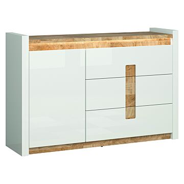 Скрин ALAMEDA KOM1D3S бял лак/дъб уестминстър/бял лак  (029.003.0004)