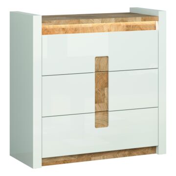 Скрин ALAMEDA KOM3S бял лак/дъб уестминстър/бял лак  (029.003.0010)