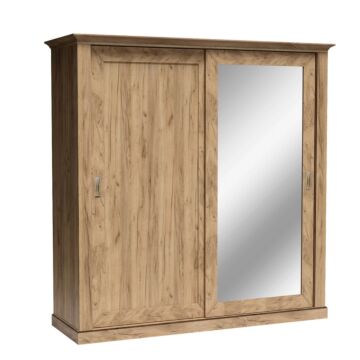 ANTICA A-211 гардероб 2-крил с огледало ЗЛАТЕН КРАФТ  (003.030.0538)