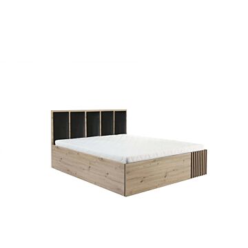 Легло с рамка CALI C-16 140 дъб артисан/черно  (003.030.0135)