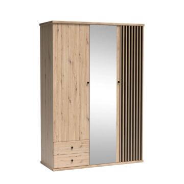Гардероб 3-крил CALI C-23  с огледало артисан  (003.030.0535)