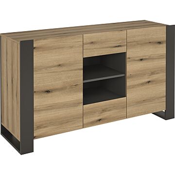 Скрин COMBO KOM2D2S  сив графит/крайбрежен дъб  (004.106.0002)