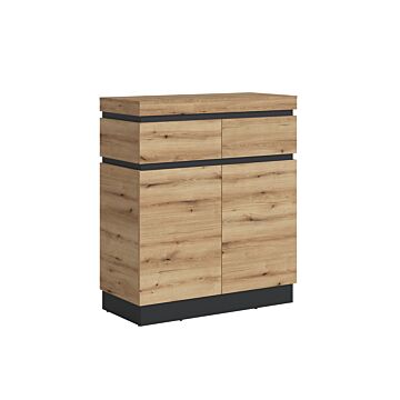 Шкаф за антре CORTE CORGK1 крайбрежен дъб/сиво  (088.002.0066)