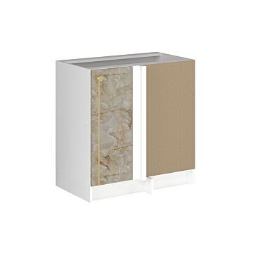 Кухненски шкаф ALINA КУТ НИЗ 80(90)Н 1ДВ тъмен мрамор  (089.001.0138)