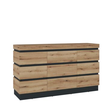 Комод CORTE CORK01 крайбрежен дъб/сиво  (088.002.0040)