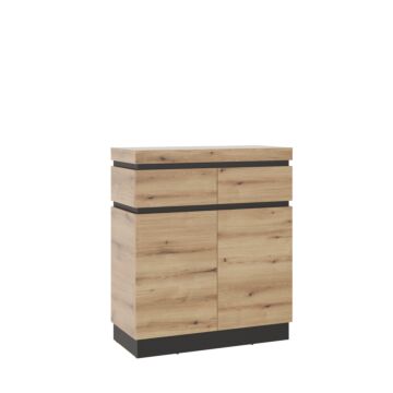 Комод CORTE CORK04 крайбрежен дъб/сиво  (088.002.0072)