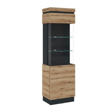 Витрина CORTE CORV02L крайбрежен дъб/сиво  (088.002.0045)