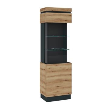 Витрина CORTE CORV02R крайбрежен дъб/сиво  (088.002.0046)