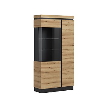 Витрина CORTE CORV03 крайбрежен дъб/сиво  (088.002.0063)