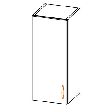 Кухненски шкаф ALINA горен 30В лява врата тъмен мрамор  (089.001.0113)