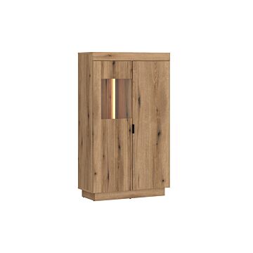 Витрина ниска с осветление DELAMAR DLAV02L крайбрежен дъб  (088.004.0036)