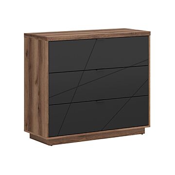 Скрин FORN KOM3S корпус дъб делано/фронт черно мат  (007.011.0038)