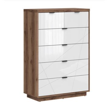 Скрин FORN KOM6S корпус дъб делано/фронт бял лак  (007.011.0048)