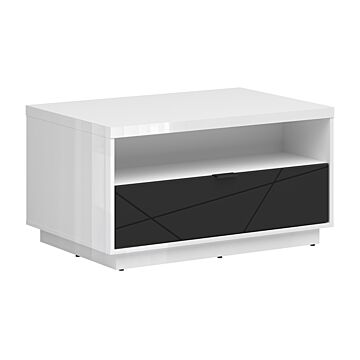 Холна маса FORN LAW1S корпус бял лак/фронт черно мат  (007.011.0050)