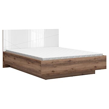 Легло FORN LOZ/160/B корпус дъб делано/фронт бял лак  (007.011.0054)