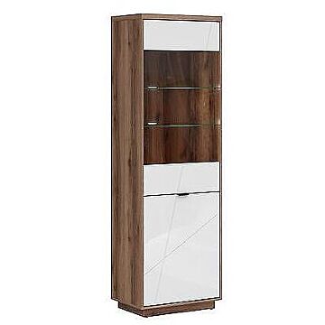 Витрина FORN REG1D1W корпус дъб делано/фронт бял лак  (007.011.0022)