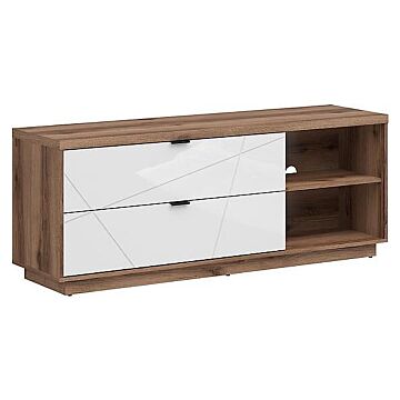 ТВ шкаф FORN RTV2S корпус дъб делано/фронт бял лак  (007.011.0026)