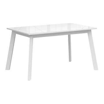 Трапезна маса разтегателна FORN STOL бяло/бял лак  (007.011.0069)