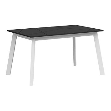 Трапезна маса разтегателна FORN STOL бяло/черно мат  (007.011.0070)