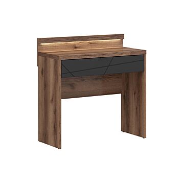 Тоалетка FORN TOL1S с осветление корпус дъб делано/фронт черно мат  (007.011.0061)